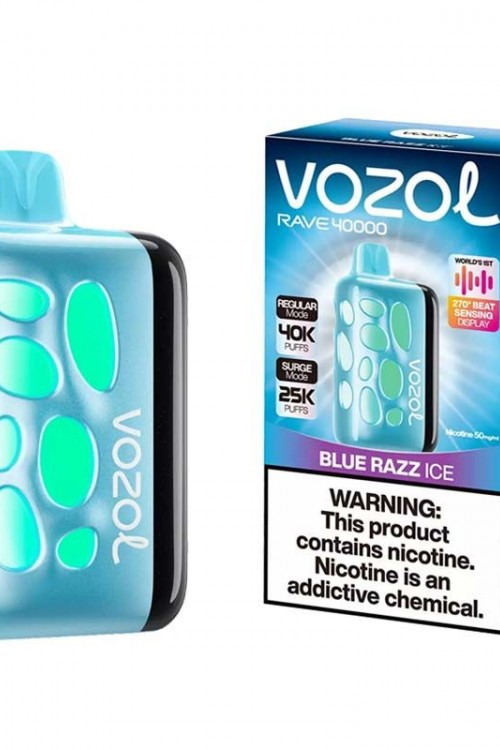 Vozol Rave 40000 Blue Razz Ice