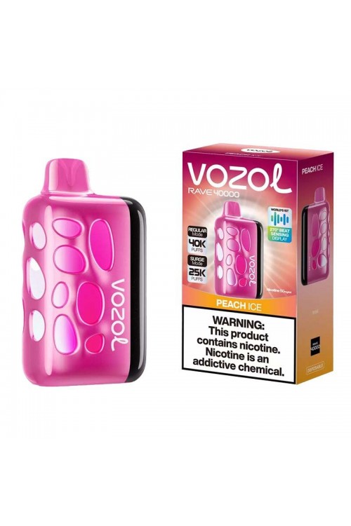 Vozol Rave 40000 Peach Ice